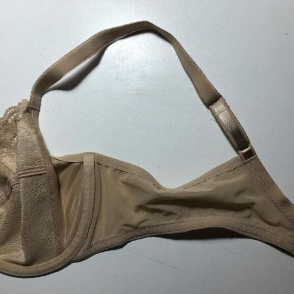 #3459-4 Wacoal Basic Benefits Lace Bra 855290 Beige Size 38C Underwire - Picture 3 of 6